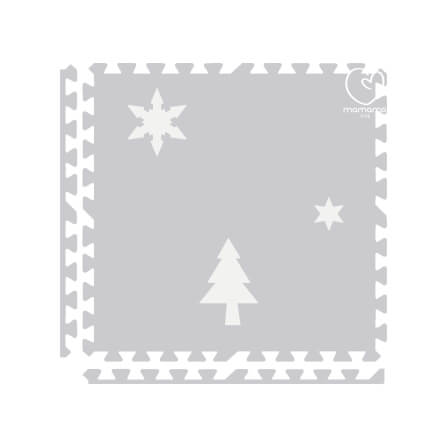 แผ่นรองคลาน จิ๊กซอว์ MAMAMO ชุด CHRISTMAS COLLECTION ลาย SNOW CHRISTMAS เซต 15 แผ่น เกรดพรีเมี่ยม หนา 1.4 CM. พร้อมขอบปิด พร้อมส่ง_5